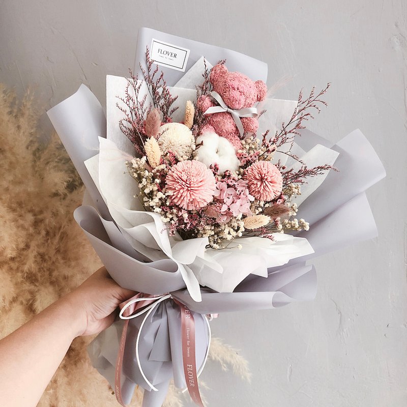 蜜桃熊熊花束 - 摆饰 - 植物．花 