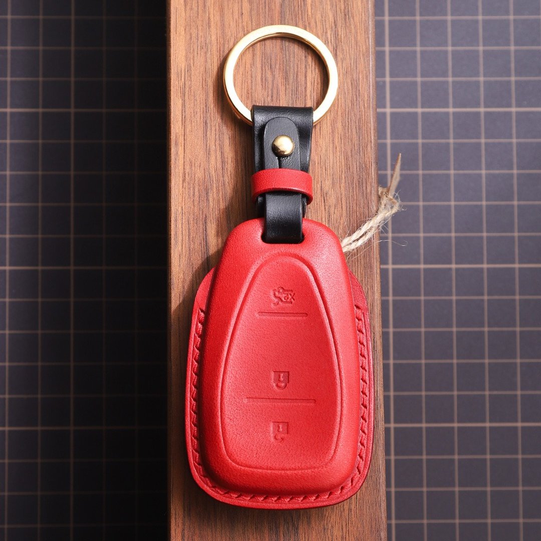 【疯匠】全手工定制 高端礼品 For Chevrolet 雪佛兰 车钥匙皮套 - 钥匙链/钥匙包 - 真皮 