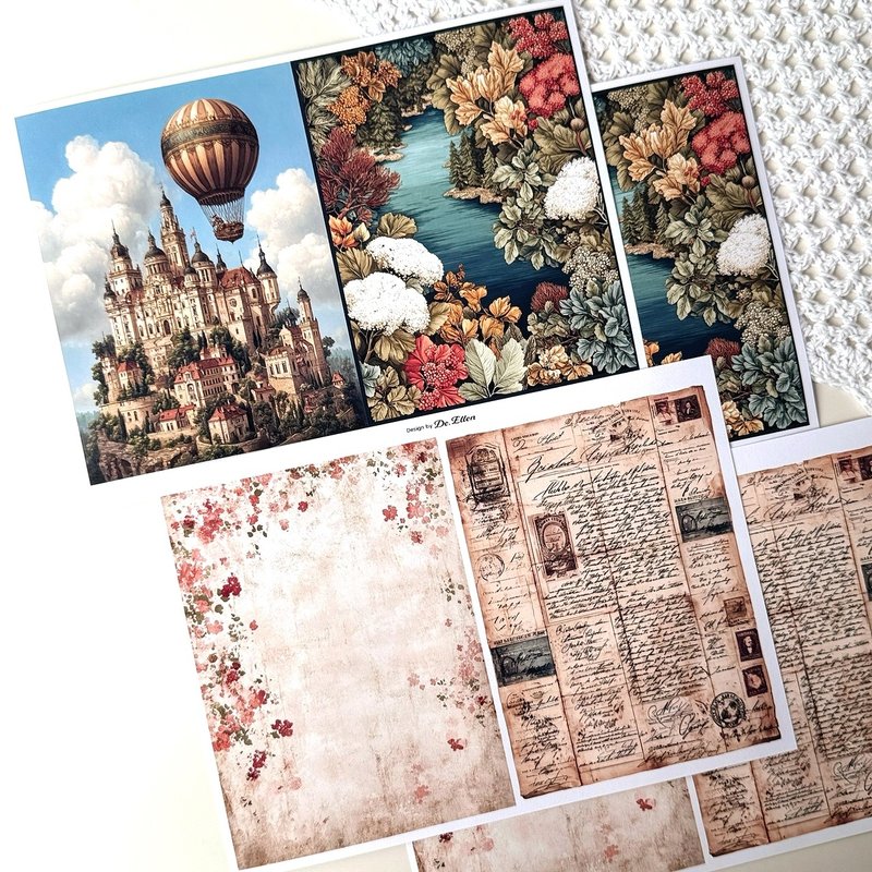 Z639 - 多种背景 - 贴纸 - 纸 