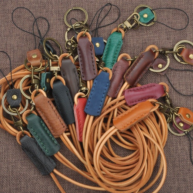手工 植鞣牛皮 手机挂绳 相机卡钥匙等等 牛皮挂绳 礼物 - 其他 - 真皮 
