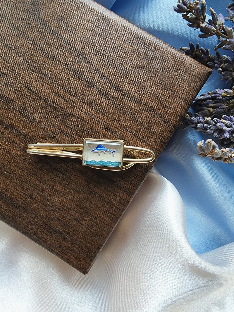 美国西洋古董饰品/ 海上飞鱼领带夹/男士珠宝 - 领带/领带夹 - 其他材质 