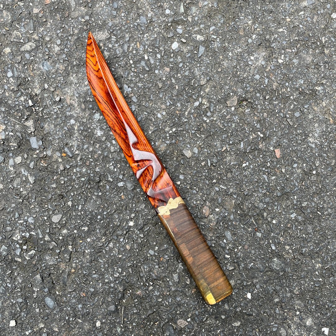 我贩剑 妖刀 噤夜思 手工木剑 艺术木刀 魔剑 - 摆饰 - 木头 红色