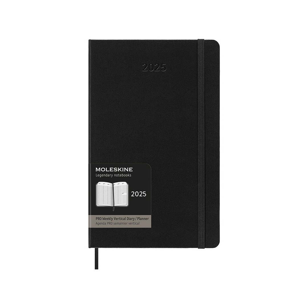 _勿上架_MOLESKINE 2025 Pro 直式周记 12M 硬壳 L 型 黑 烫金服 - 笔记本/手帐 - 纸 黑色