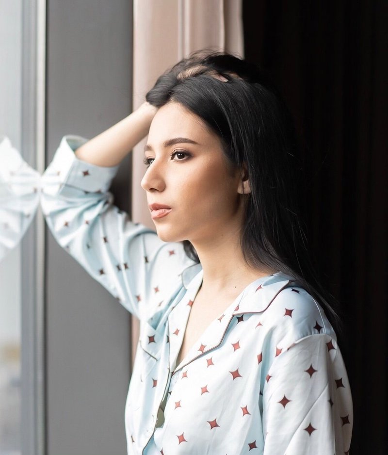 STAR DOT LONG PJ / Baby Blue - 居家服/睡衣 - 其他材质 蓝色