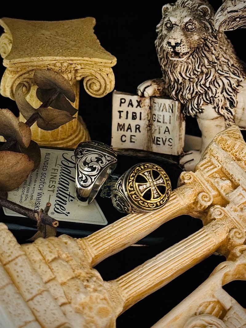 【巴洛克系列】太阳王Roi Soleil /925银/戒指 - 戒指 - 纯银 金色