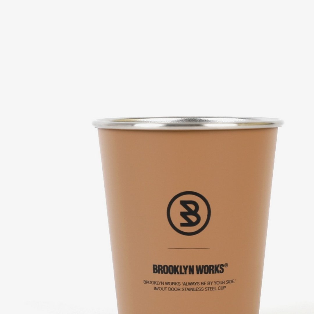 BROOKLYNWORKS 不锈钢单杯-棕色(2入) - 保温瓶/保温杯 - 不锈钢 卡其色