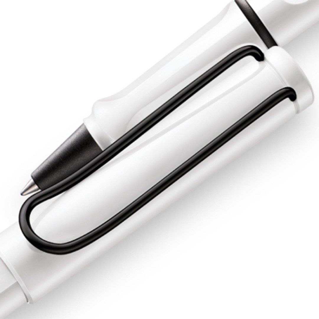 LAMY 钢珠笔 / safari 狩猎者系列 - 限量【全球独家】- 白黑色 - 钢珠笔 - 塑料 白色