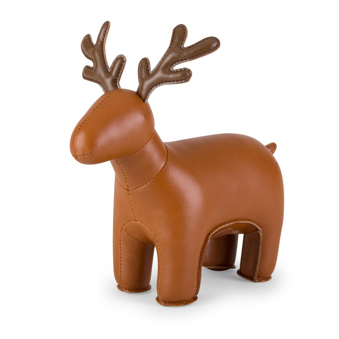 【书挡】驯鹿 Reindeer Miyo 皮革摆饰 | 生日礼 入厝礼 北欧家饰 - 摆饰 - 人造皮革 多色