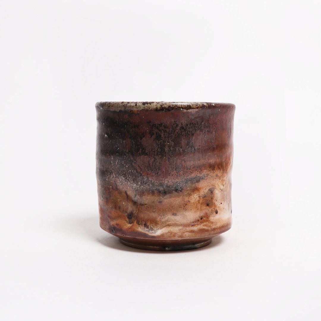 明芽窑 l 柴烧志野茶杯汤吞 H2 - 茶具/茶杯 - 陶 咖啡色