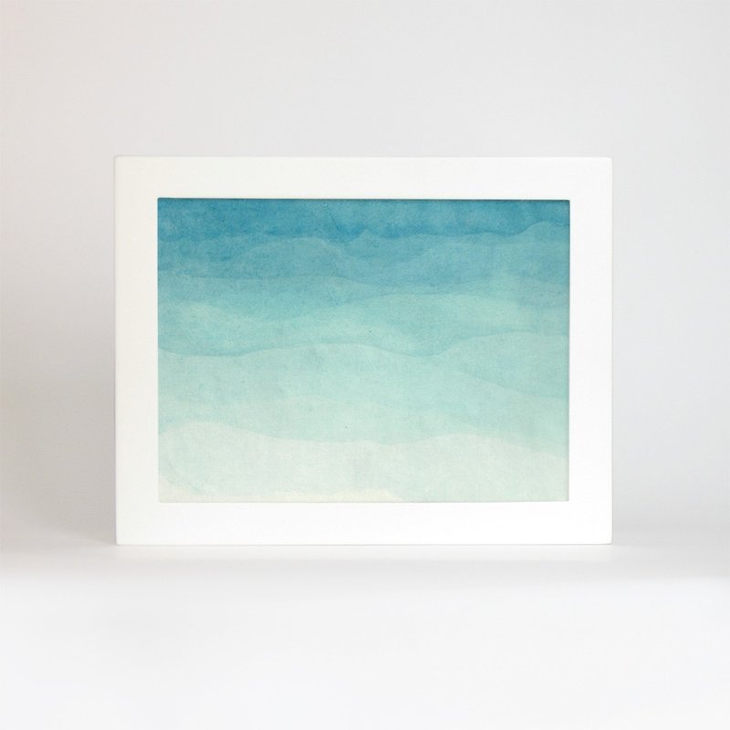 大白鲸 小夜灯/画作群山远影2号/LED/创意圣诞礼物 - 海报/装饰画/版画 - 纸 绿色