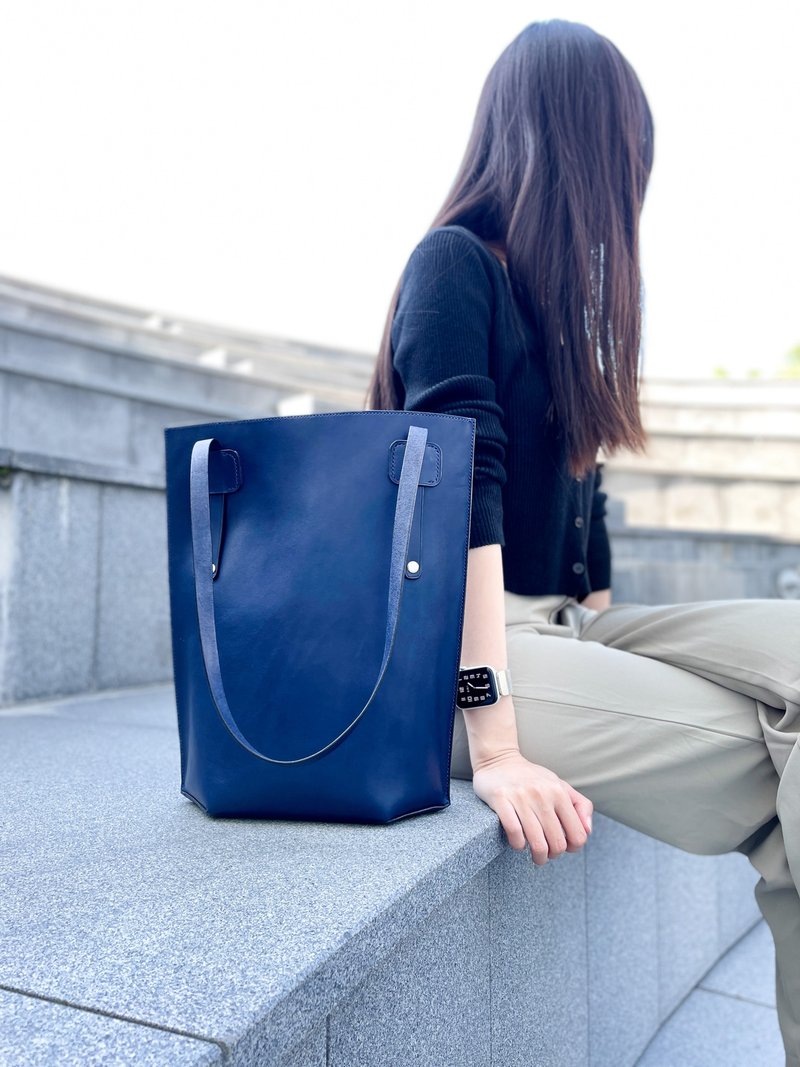 真皮托特包丨侧背包丨随身包丨定制姓名丨手工制作丨圣诞礼盒 - 手提包/手提袋 - 真皮 