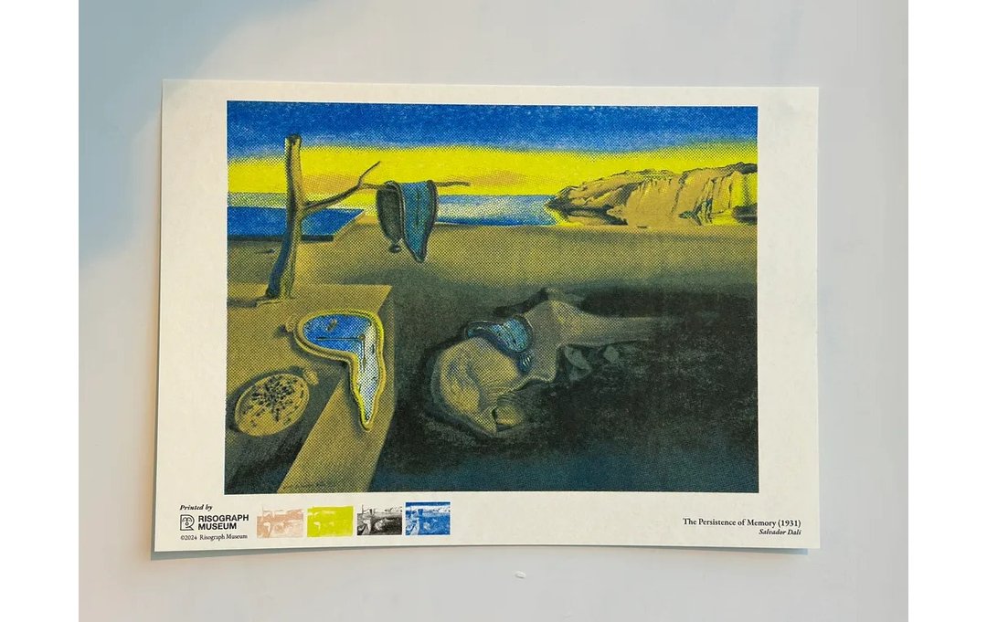 【 RISO名画 】永恒的记忆—A3海报 - 海报/装饰画/版画 - 纸 多色
