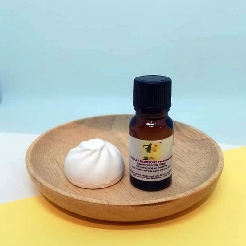 造型扩香石配香薰油(香草花) - 香薰/精油/线香 - 其他材质 黄色