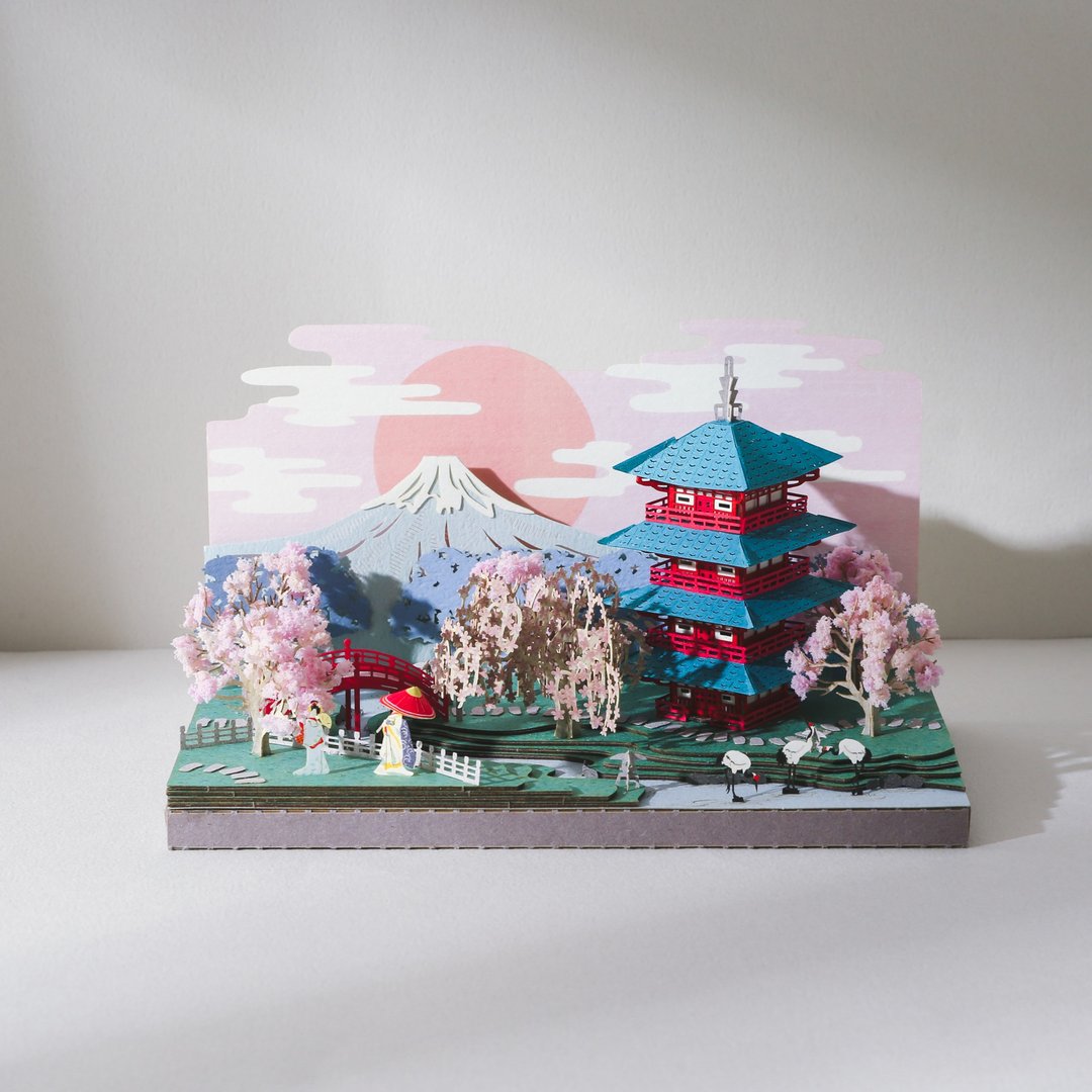 【Jeantopia】 DIY材料包 【富士山】 | 9025150 纸风景 - 木工/竹艺/纸艺 - 纸 