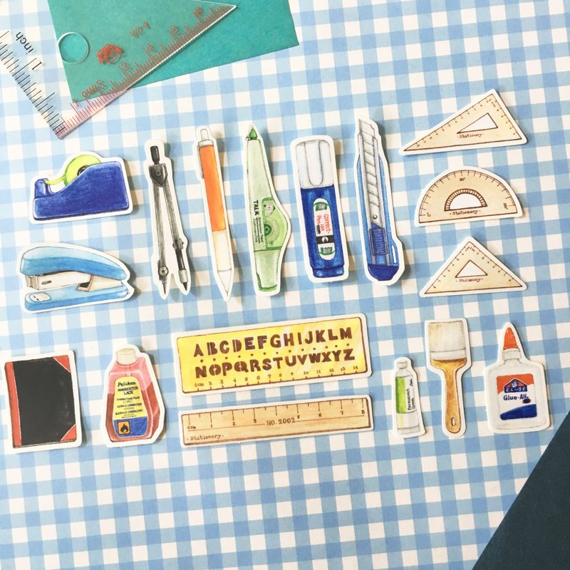 文具系列 / 日常文具 / 贴纸组 - 贴纸 - 纸 