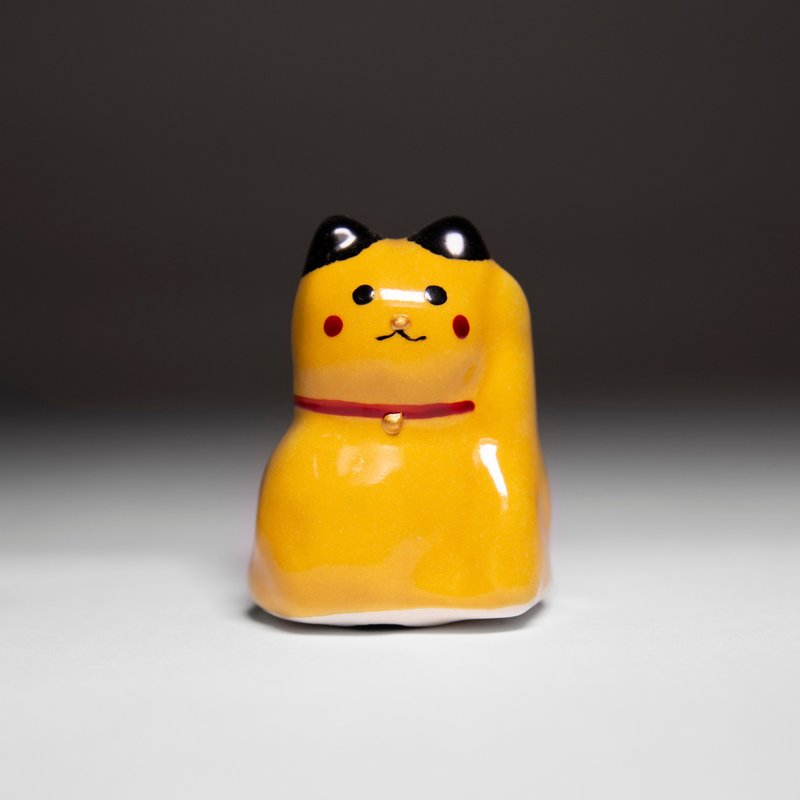 街头开运招财猫-皮卡喵2.0 - 摆饰 - 陶 白色