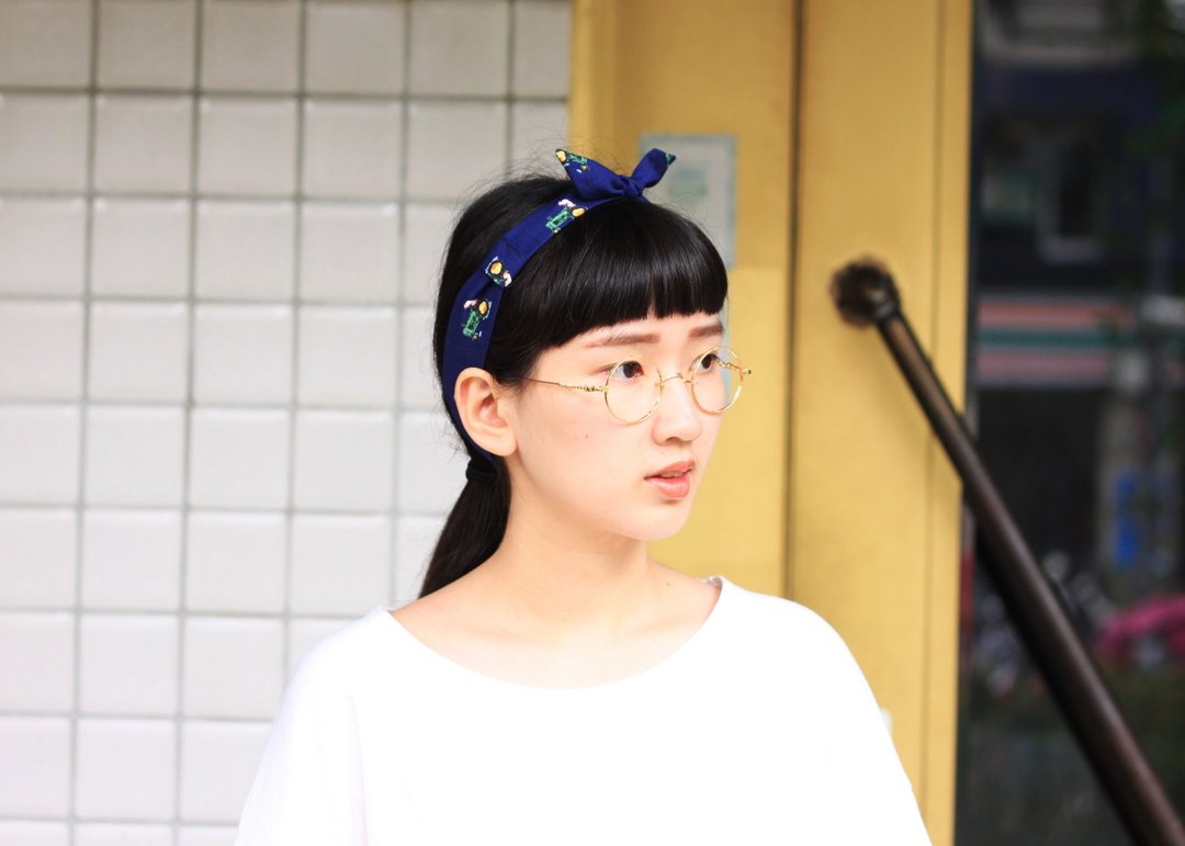 棉质布料发带/老爷车上的小老鼠(经典款发带) - 发饰 - 其他材质 多色
