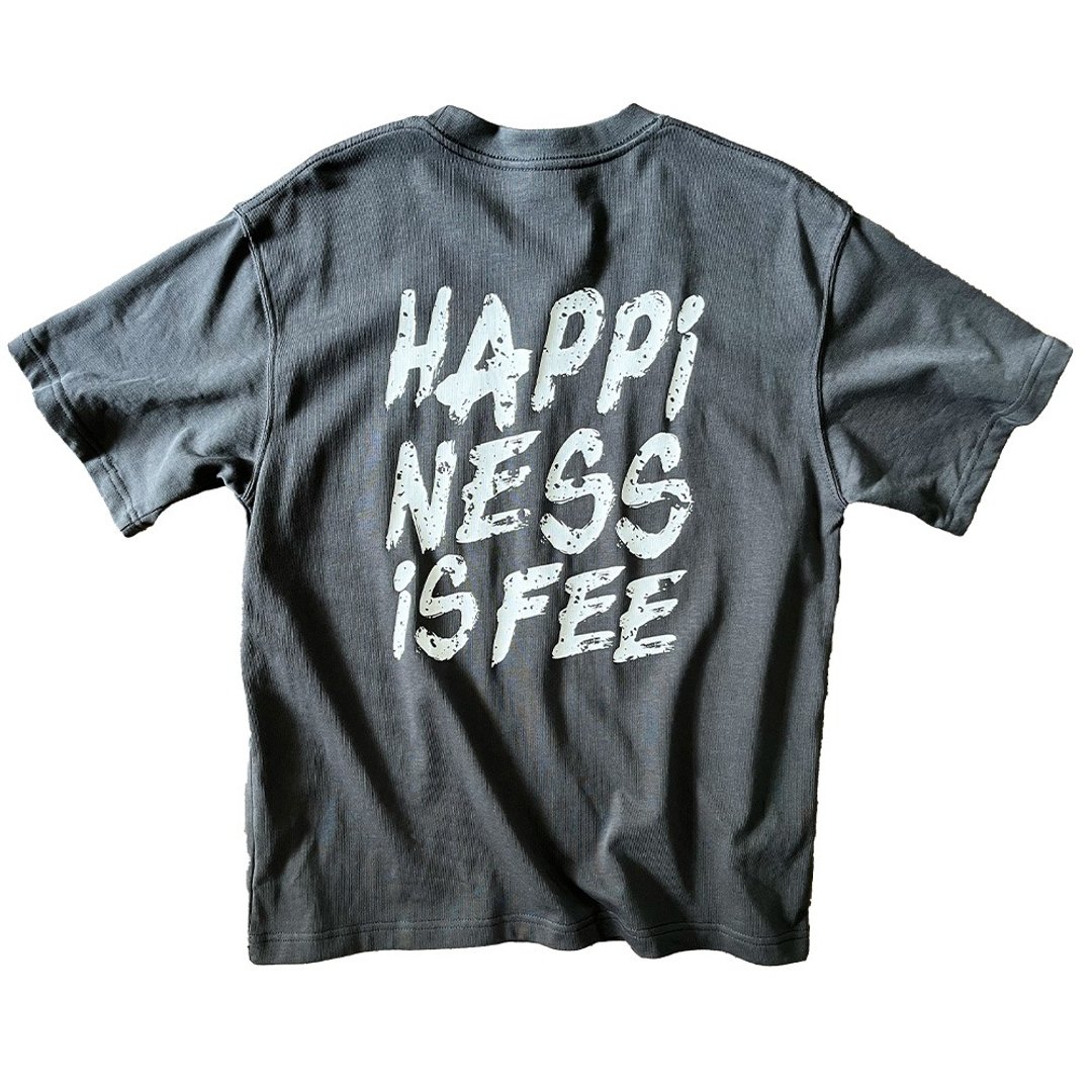 购买快乐 280G(10.5OZ) 重磅 100%棉 Oversize Tee T-Shirt 灰色 - 男装上衣/T 恤 - 棉 灰色