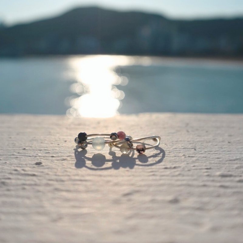 指间星球 - 戒指 - 水晶 蓝色