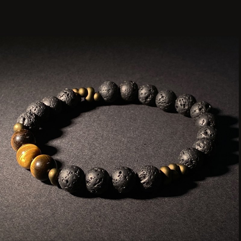 【黑暗之心/Heart of Drakness】低调奢华火山石手链 | 天然石 - 手链/手环 - 水晶 