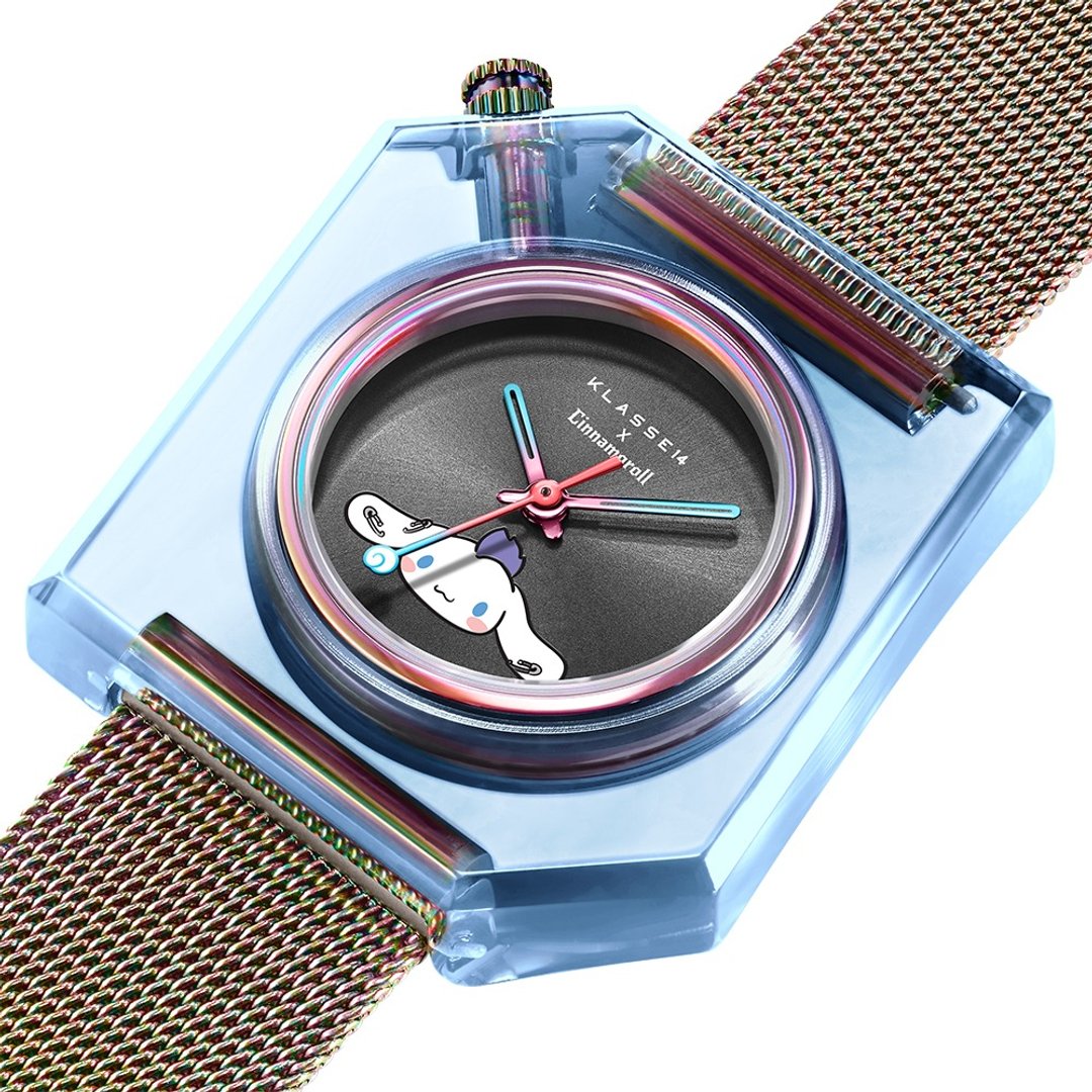 KLASSE14 x 三丽鸥 CINNAMOROLL K14 蓝色钢带 40MM - 对表/情侣表 - 硅胶 多色