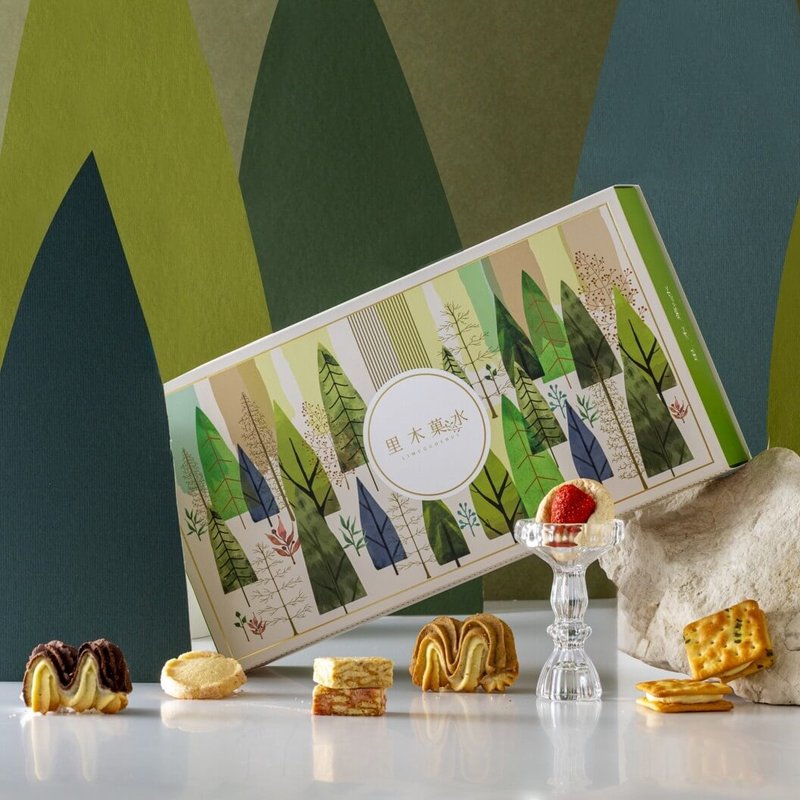 【森林款】综合饼干礼盒 (16入-含提袋) - 零食/点心 - 其他材质 
