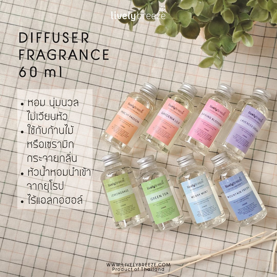 Diffuser Fragrance 60 ml - 香薰/精油/线香 - 塑料 多色