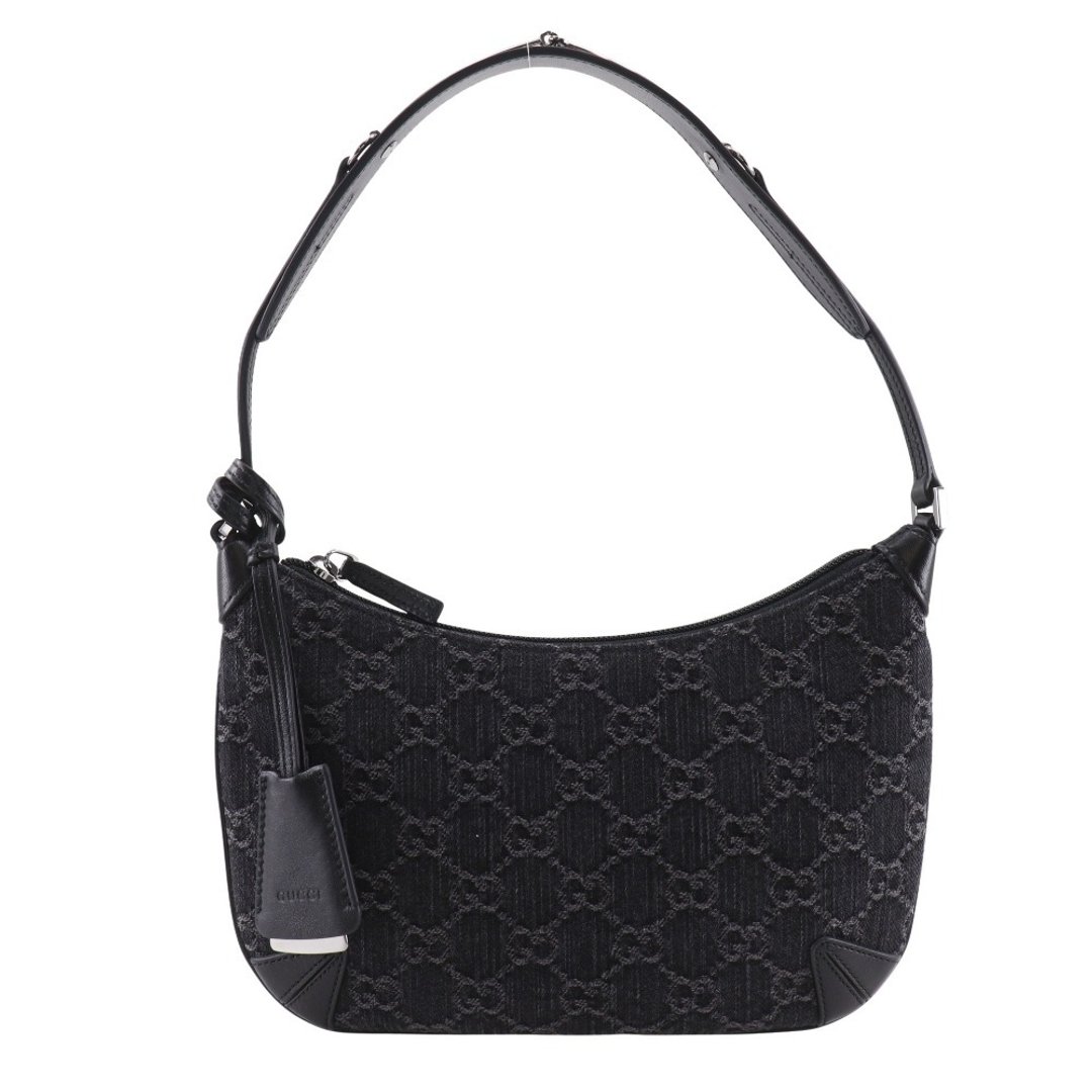 【日本直送】GUCCI 古驰 经典马衔链 纤巧小款肩背包 GG 774719 丹宁布 黑色 女用【二手】 - 侧背包/斜挎包 - 棉 黑色