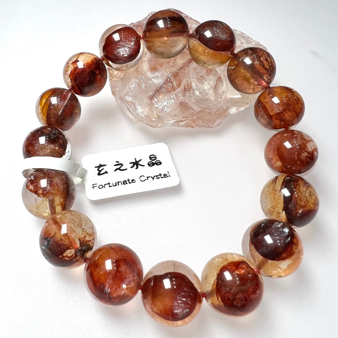 锦鲤胶花手串 | 水晶 | 水晶手串 | 水晶手链 | 水晶手链 - 手链/手环 - 水晶 红色