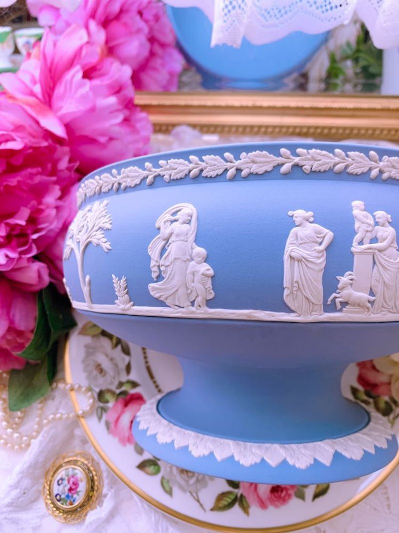 英国制 Wedgwood jasper 蓝色碧玉浮雕 指定买家下标 - 其他 - 瓷 蓝色