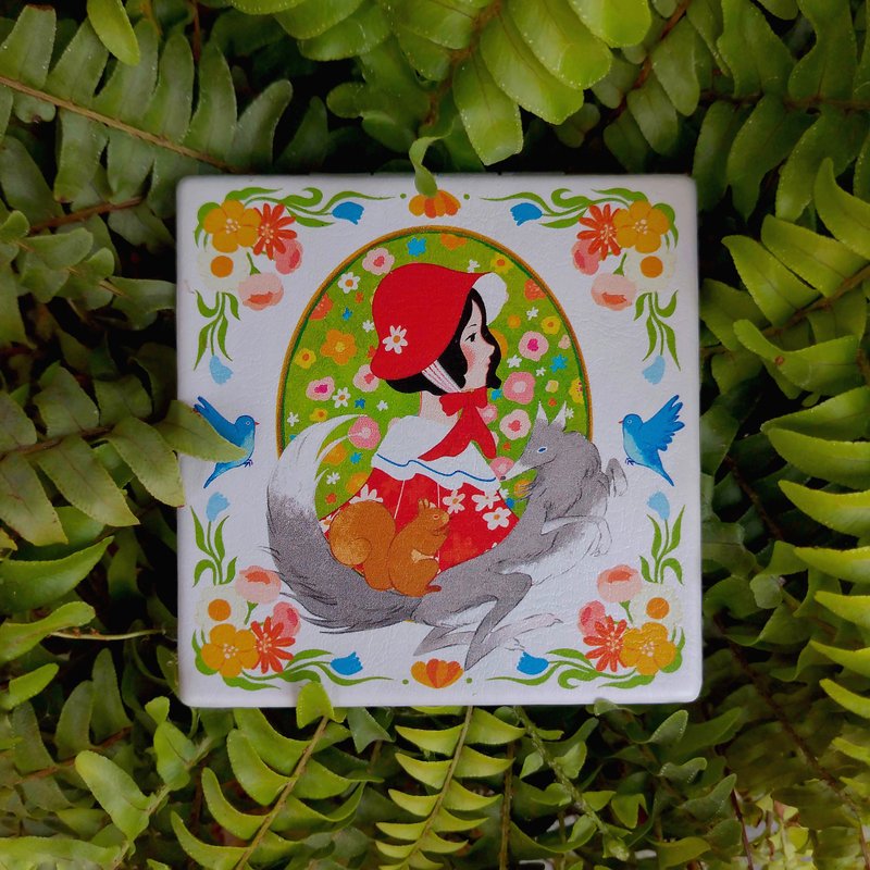 小红帽-皮革化妆镜/小镜子/随身镜 - 彩妆刷具/镜子/梳子 - 人造皮革 多色