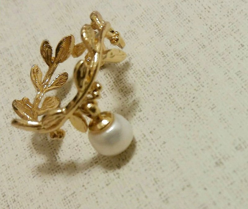 【维纳斯系列】生机* 天然珍珠 戒指 轻珠宝 - 戒指 - 珍珠 白色