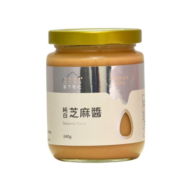 纯白芝麻酱240公克 - 果酱/抹酱 - 玻璃 