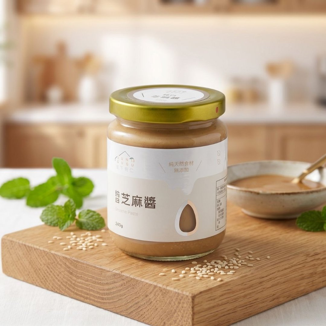 纯白芝麻酱240公克 - 果酱/抹酱 - 玻璃 