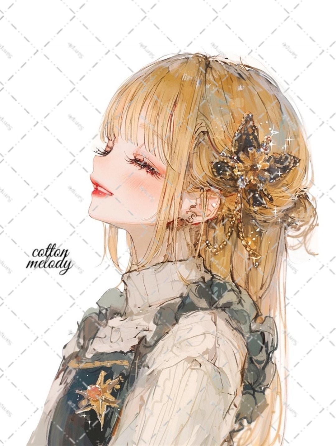 original sticker no.5597 人物贴纸 原创贴纸 人物贴纸 女孩贴纸 原创人物贴纸 - 贴纸 - 纸 