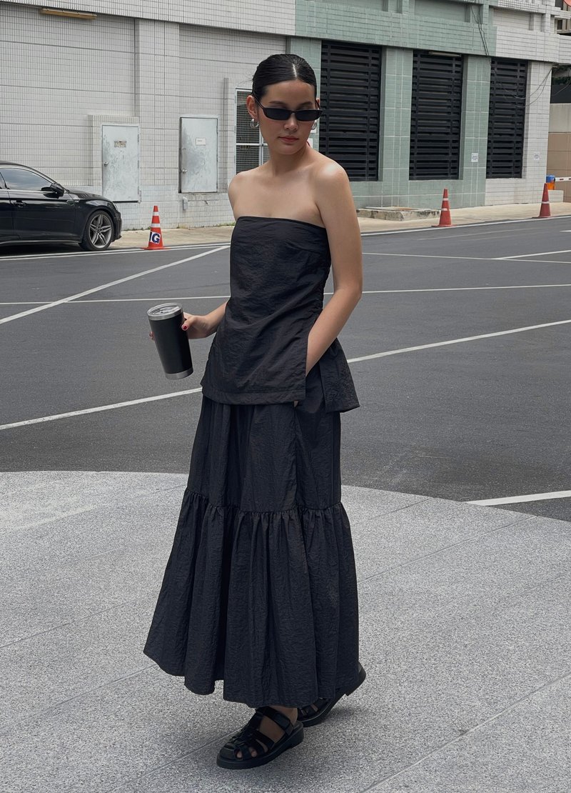 尼龙套装（衬衫+裙子） - 洋装/连衣裙 - 尼龙 多色