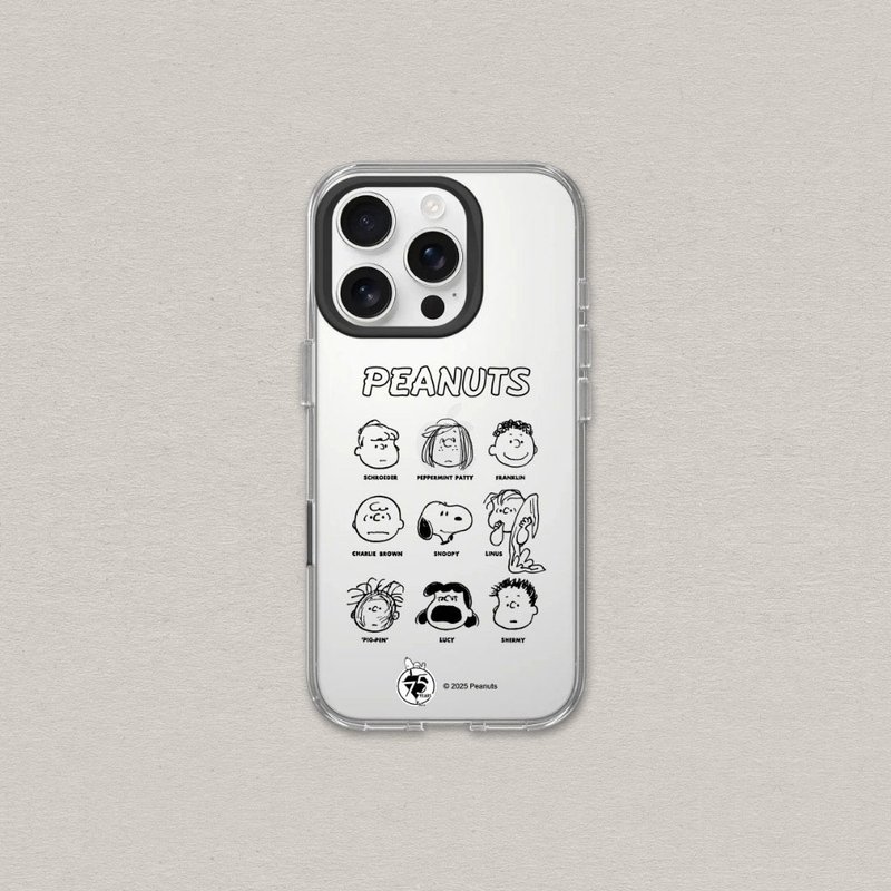 Clear透明防摔手机壳∣Snoopy史努比/75周年-经典九宫格 iPhone - 手机壳/手机套 - 塑料 透明