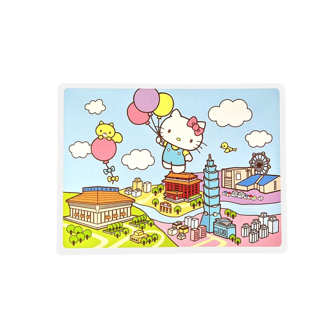 【漫游台湾 X 三丽鸥】Kitty明信片+行李箱贴纸(台北+平溪放天灯) - 卡片/明信片 - 纸 