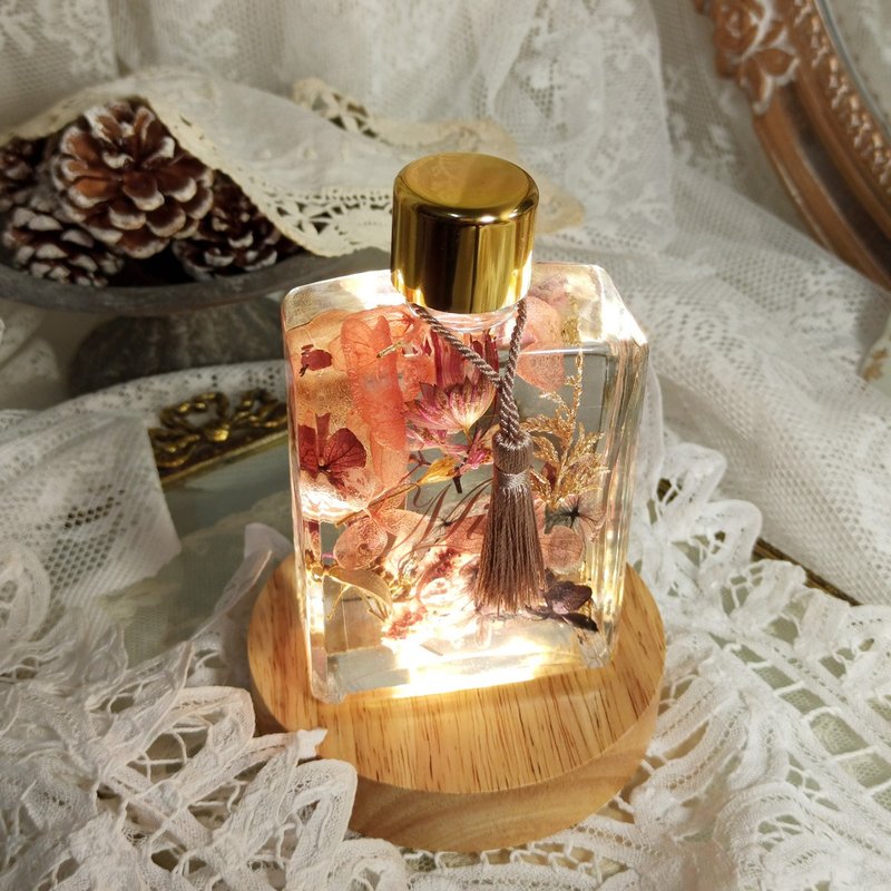 毕业礼物・浮游花草夜灯・秋色 - 灯具/灯饰 - 植物．花 