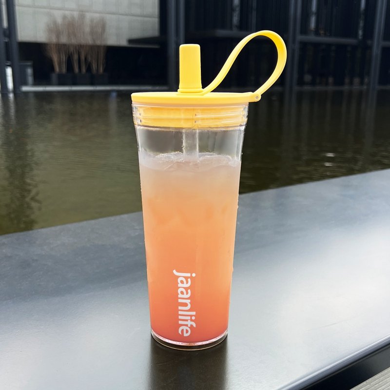 Eacy Cup 易C杯 - 夏日柠黄 800ml ecozen 吸管杯 环保杯 - 水瓶/水壶 - 塑料 黄色