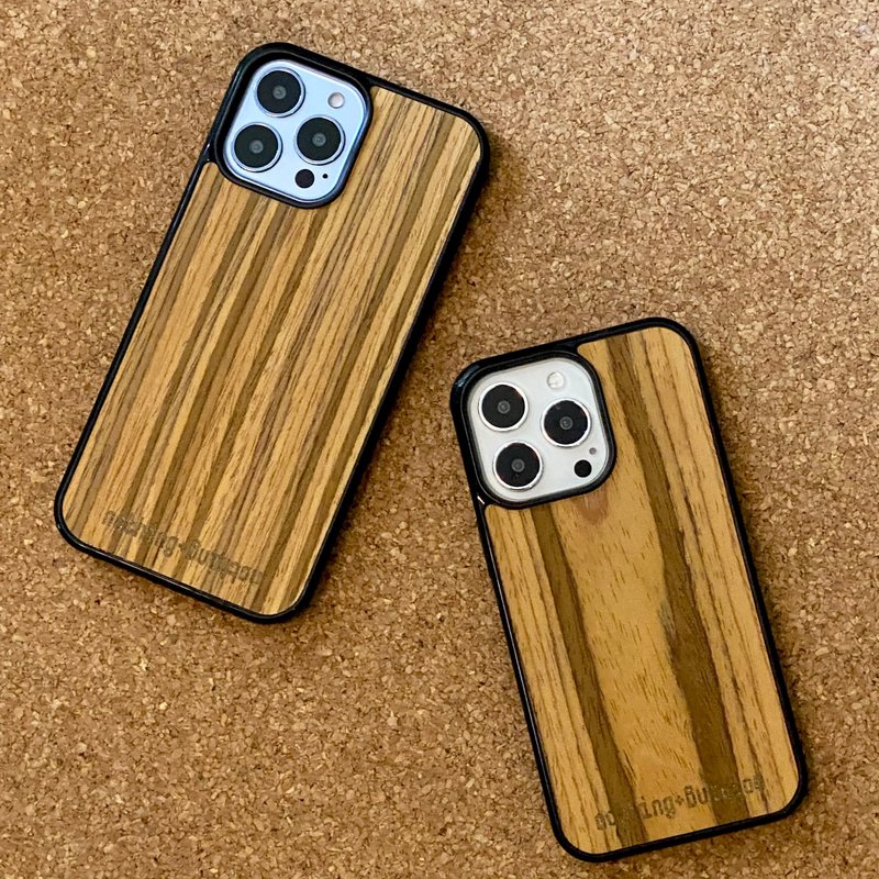 iPhone 13 min/ iPhone 13 / iPhone 13 Por / iPhone Por Max - 手机壳/手机套 - 木头 卡其色