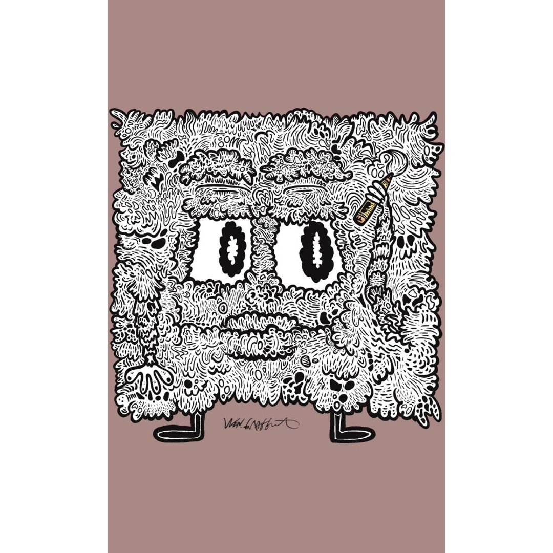 【木质拼图 挂画】版面怪 台湾原创插画 - 拼图 - 木头 紫色