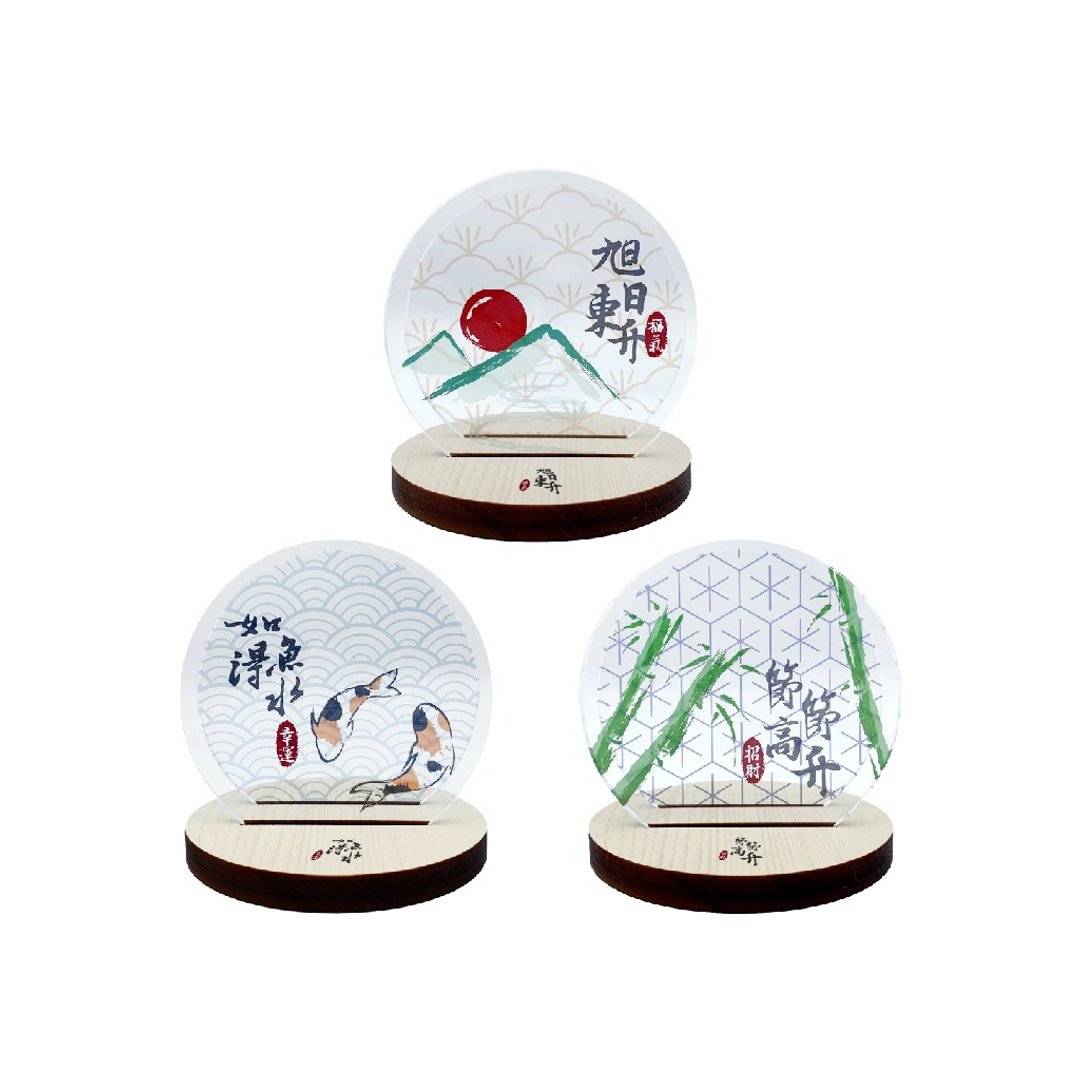 【毕业疗愈礼物】日式和风杯垫/防水压克力杯垫/办公室用品 - 摆饰 - 压克力 白色