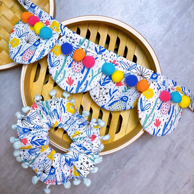 亲子装 森林中出现了可爱的小企鹅 大肠圈 猫狗四叶草款项圈 - 发带/发箍 - 棉．麻 多色