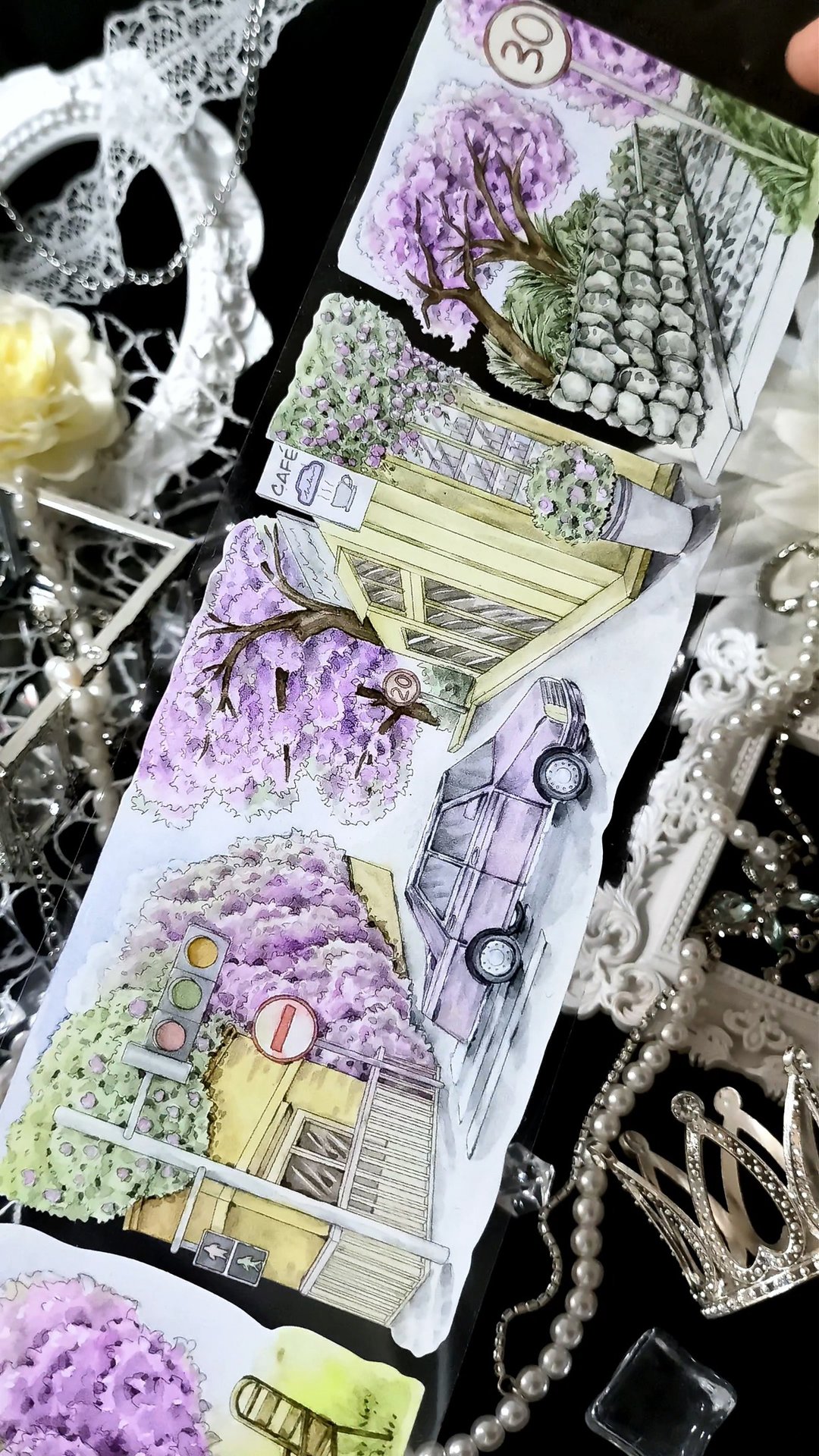 紫巷花城 PET纸胶带 5米卷 - 纸胶带 - 其他材质 多色