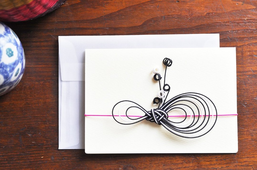 Greeting card - Ribbon - 7 - 卡片/明信片 - 纸 黄色