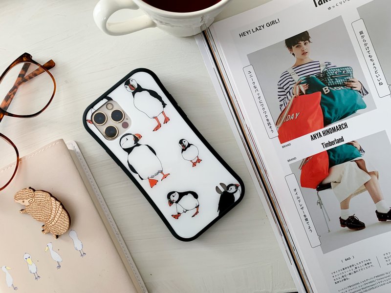 Puffin Grip Case for iPhone - 手机壳/手机套 - 玻璃 白色