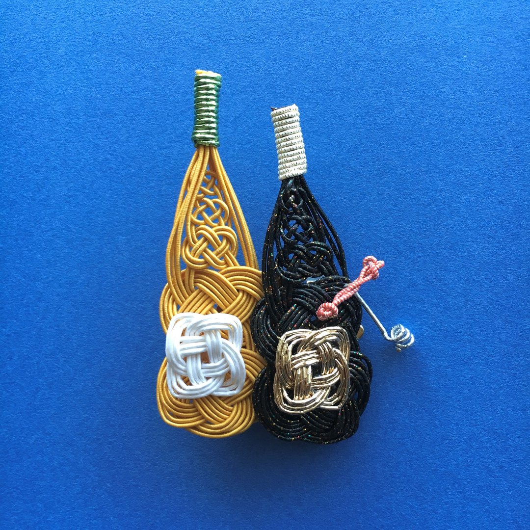 Wine -Yellow×Black-  Brooch/Hair accessory - 发饰 - 纸 黑色