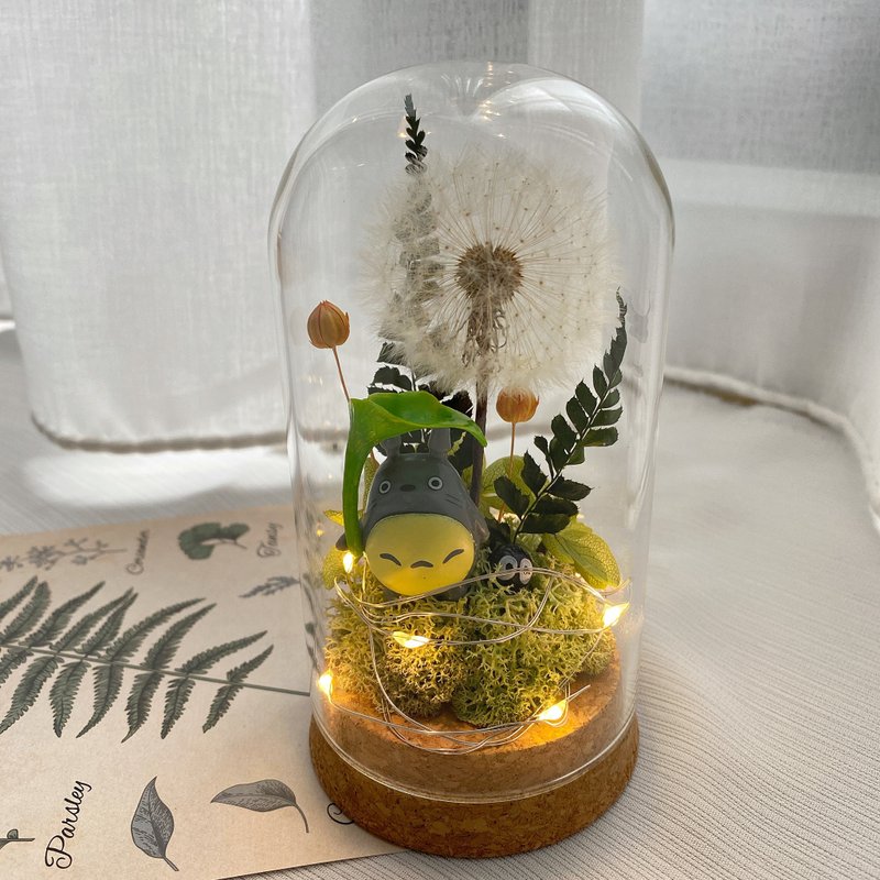 【豆豆龙的小花园】永生蒲公英 迷你瓶中花 - 干燥花/捧花 - 植物．花 绿色