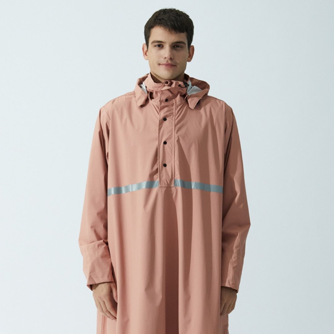 新品上市 /Simple Forward/ 轻量单件式雨衣-干燥玫瑰 - 雨伞/雨衣 - 尼龙 粉红色
